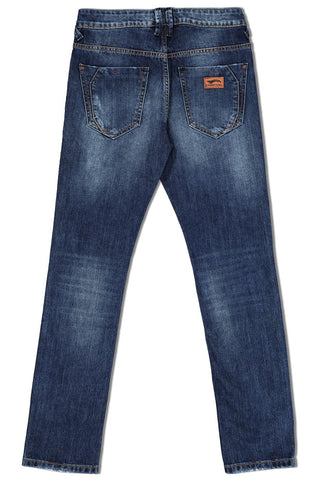 Celana Panjang Jeans Pria Straight Slim Cardinal C0516BK15A