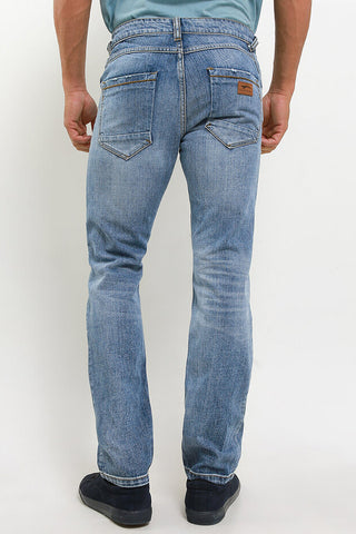 Celana Panjang Jeans Straight Slim Pria Cardinal C0830BK17A