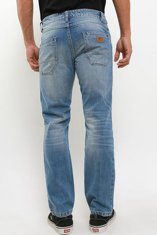 Celana Panjang Jeans Straight Slim Pria Cardinal C0868BK17A