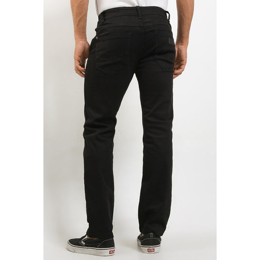 Celana Panjang Jeans Straight Slim Pria Cardinal C0872BK01A