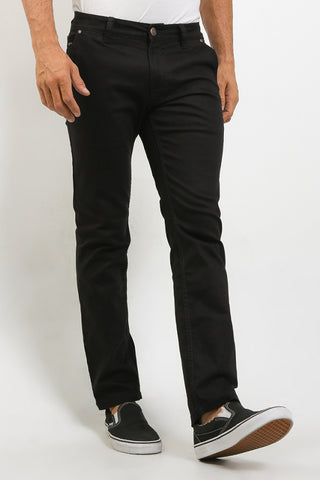 Celana Panjang Jeans Straight Slim Pria Cardinal C0872BK01A