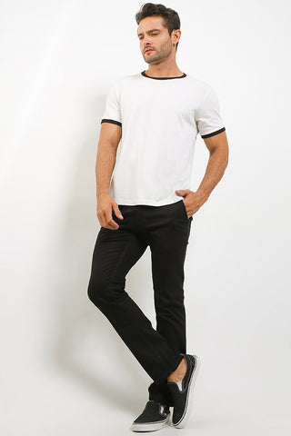 Celana Panjang Jeans Straight Slim Pria Cardinal C0872BK01A