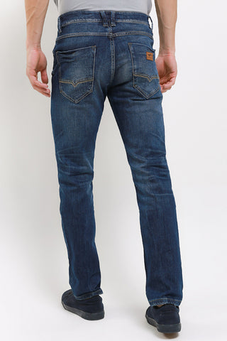 Celana Panjang Jeans Straight Slim Pria Cardinal C0884BK15A