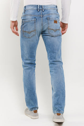 Celana Panjang Jeans Straight Slim Pria Cardinal C0888BK18A