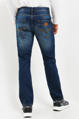 Celana Panjang Jeans Straight Slim Pria Cardinal C0904BK15A