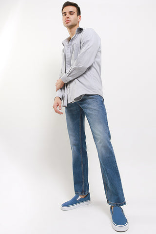 Celana Panjang Jeans Straight Slim Pria Cardinal C0922BK16A