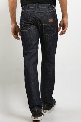Celana Panjang Jeans Straight Slim Pria Cardinal C0978BK14A