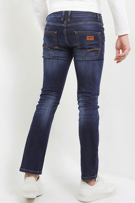 Cardinal Celana Panjang Denim Straight Slim Pria C1080BK15A