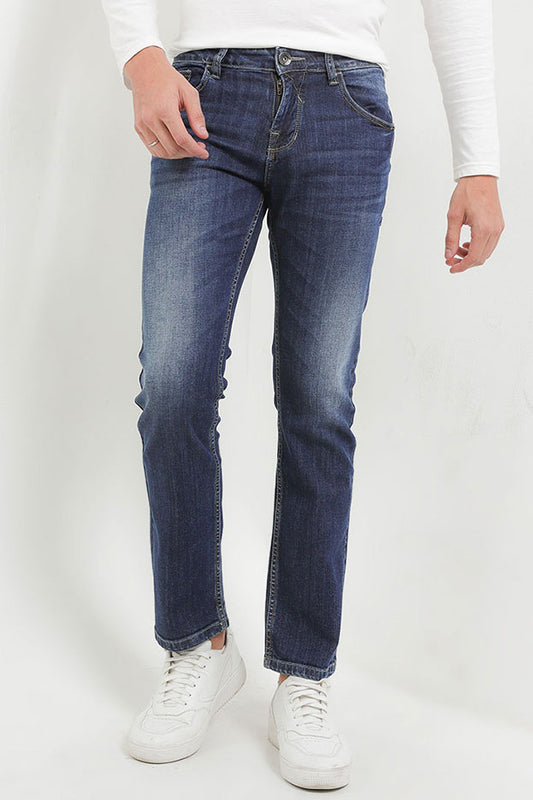 Cardinal Celana Panjang Denim Straight Slim Pria C1088BK15A