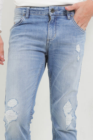 Cardinal Celana Panjang Denim Straight Slim Pria C1108BK17A