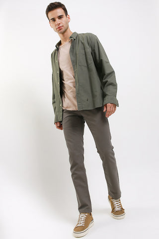 Celana Panjang Chinos Straight Slim Pria Cardinal C0058BK03G