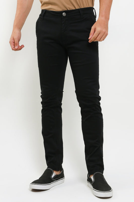 Celana Panjang Chinos Skinny Pria Cardinal C0008BK01A