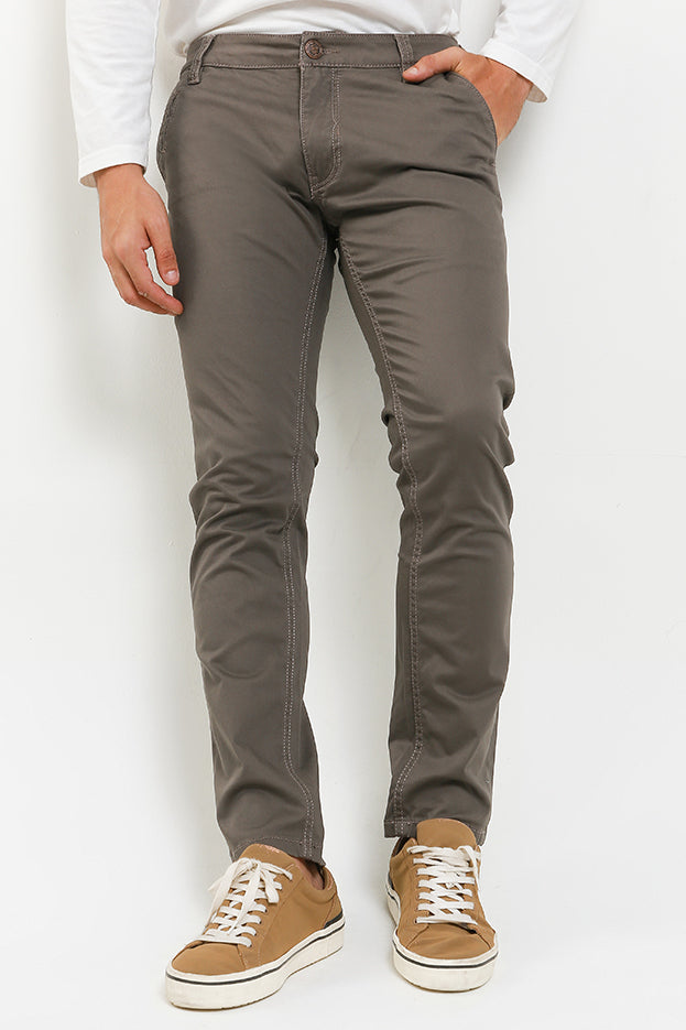 Celana Panjang Chinos Skinny Pria Cardinal C0012BK03G