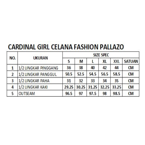 Cardinal Celana Fashion Pallazo Wanita D0069F12Z