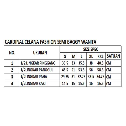 Cardinal Celana Fashion Semi Baggy Wanita G0008F02H