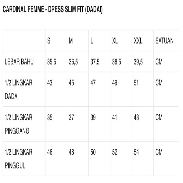 Cardinal 331 CARDINAL FEMME DRESS 7 (HITAM) – Cardinal