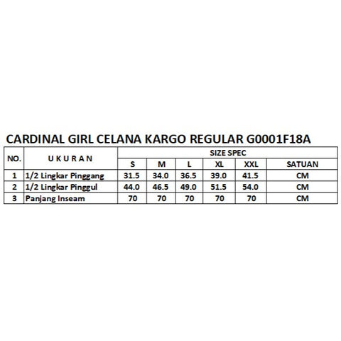 Cardinal Celana Panjang Kargo GI Wanita G0011F03Z