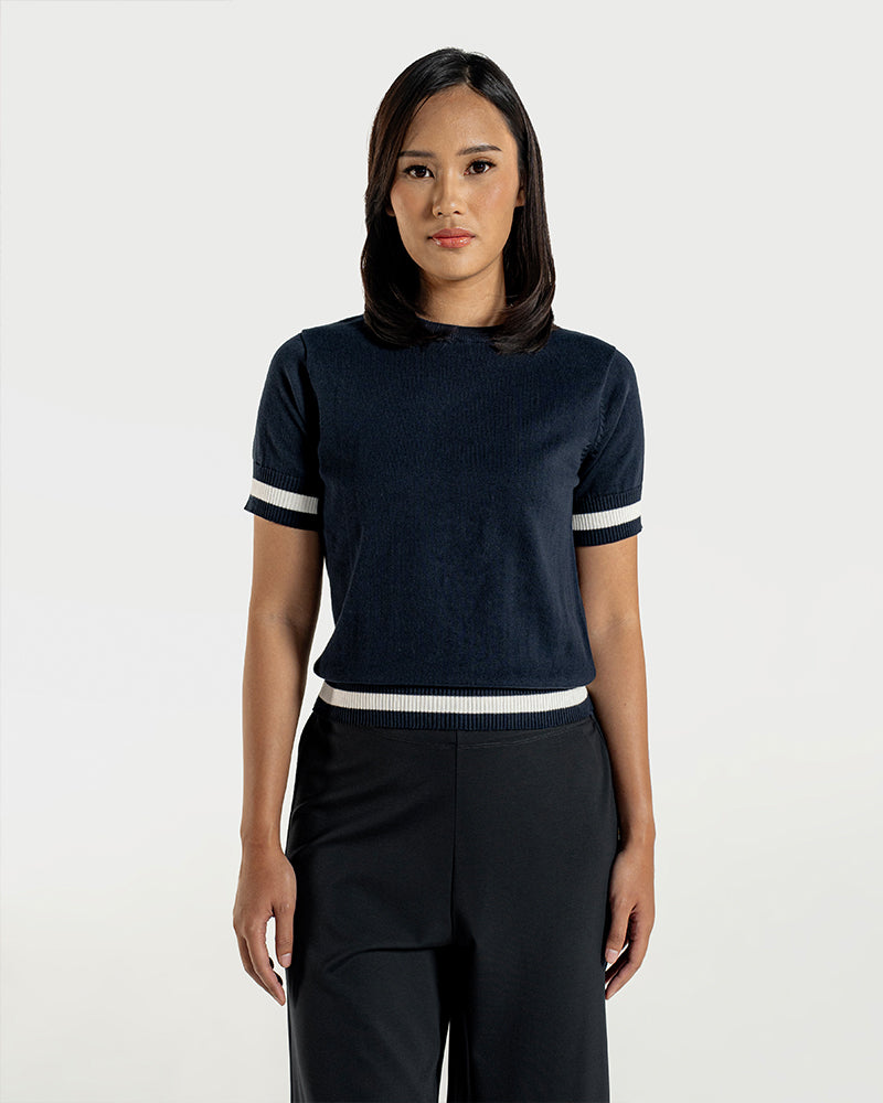 Short-Sleeve Knit Top