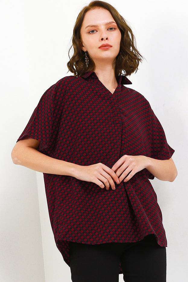 Blouse Loose Fit Cardinal Femme D0262P11E