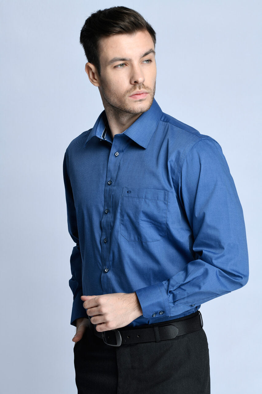 KEMEJA TANGAN PANJANG FORMAL 4 (BIRU)