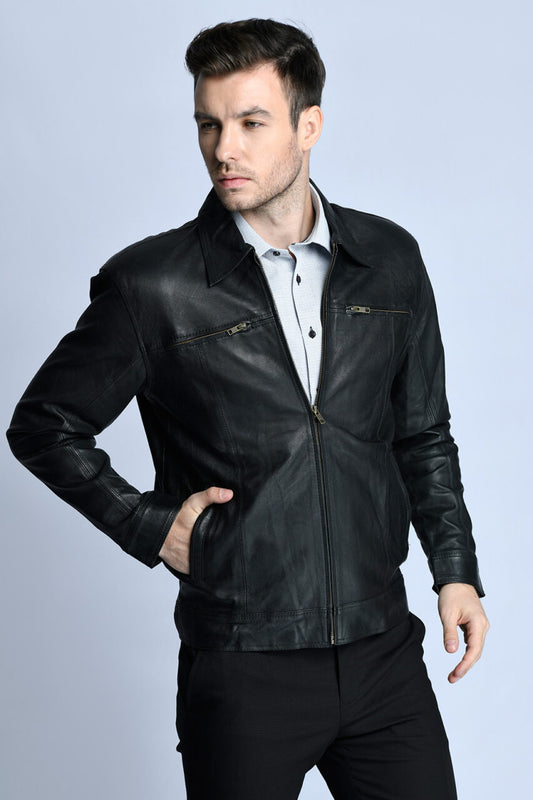 JAKET KULIT FORMAL 3 (HITAM)