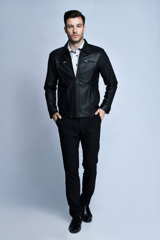 JAKET KULIT FORMAL 3 (HITAM)