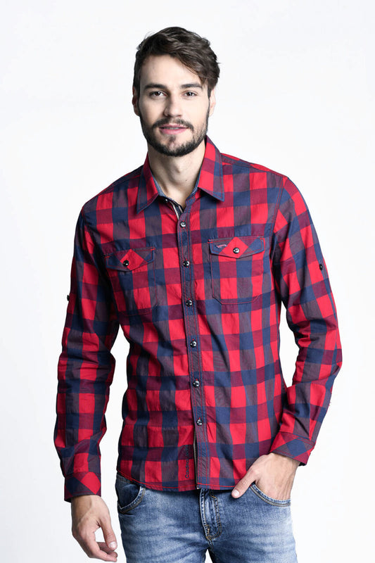 CARDINAL JEANS KEMEJA 6 (MERAH)