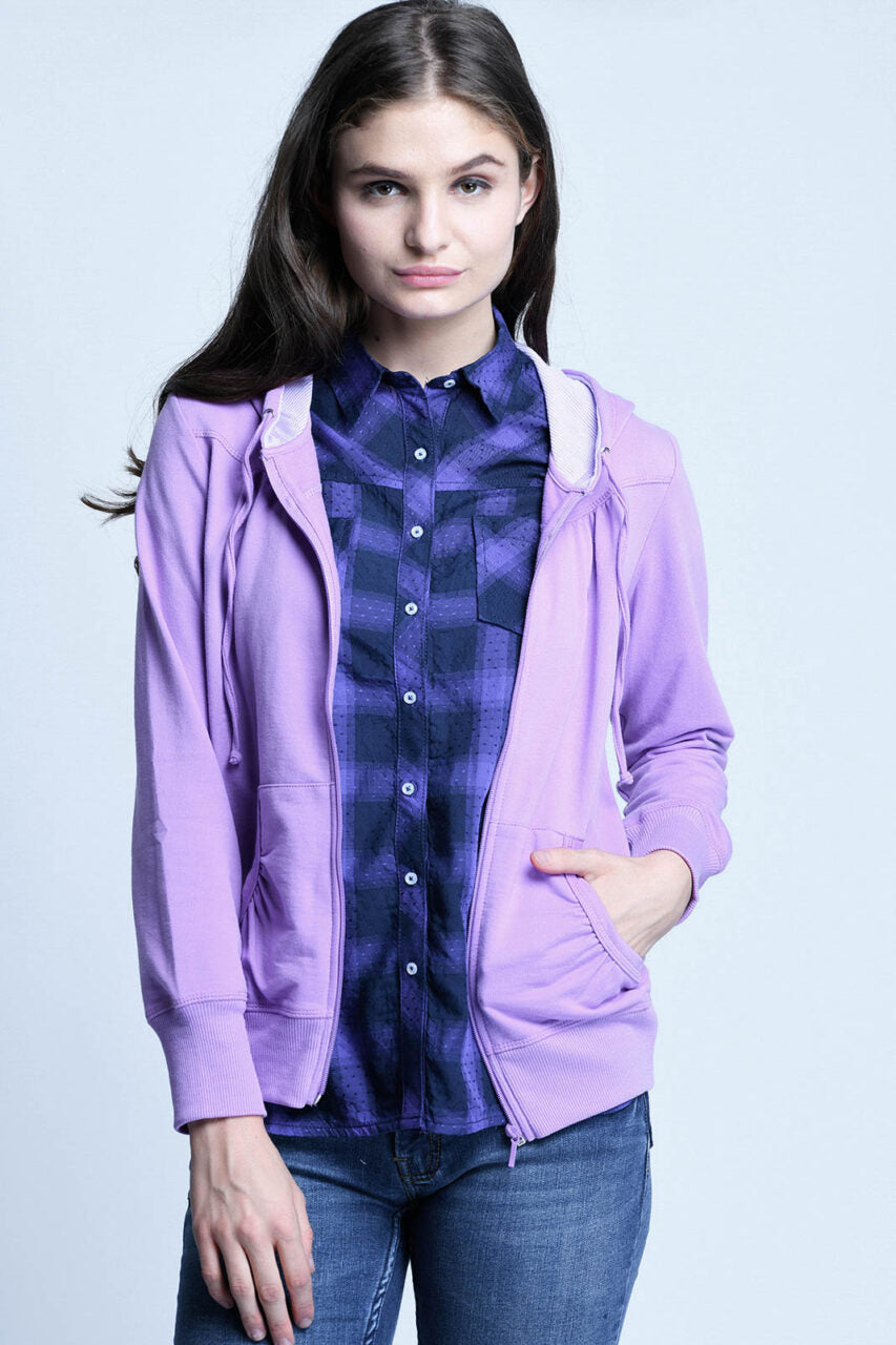 CARDINAL GIRL - JAKET HOODIE (UNGU)