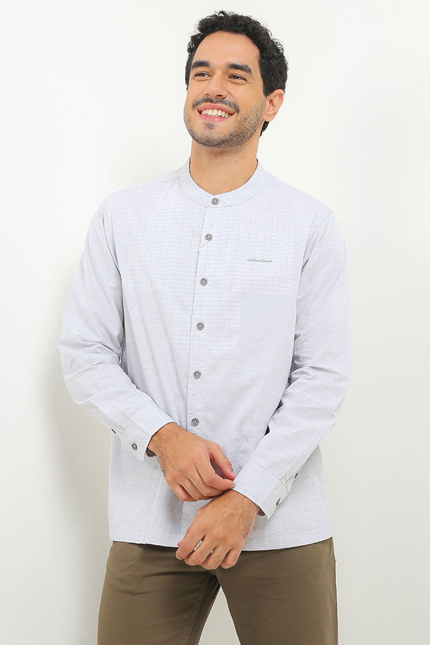 Cardinal Kemeja Koko Lengan Panjang Pria E0800J04H