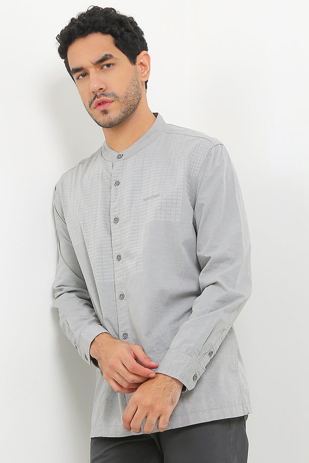 Cardinal Kemeja Koko Lengan Panjang Pria E0816J04C