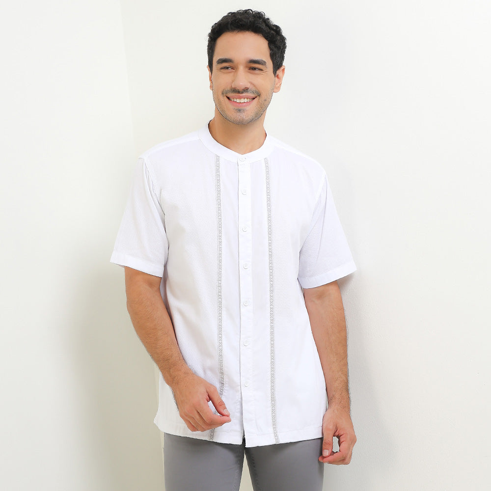 Cardinal Kemeja Koko Lengan Pendek E0874P08A