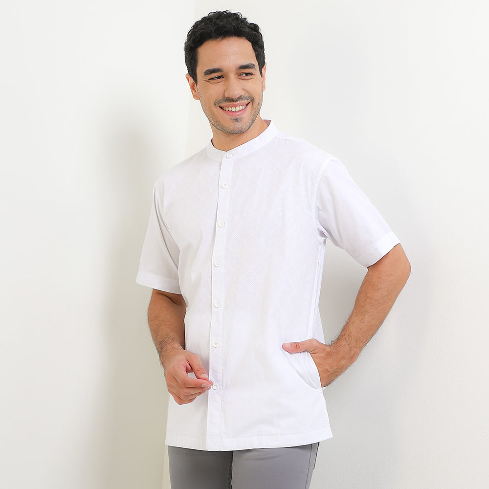 Cardinal Kemeja Koko Lengan Pendek E0896P08A