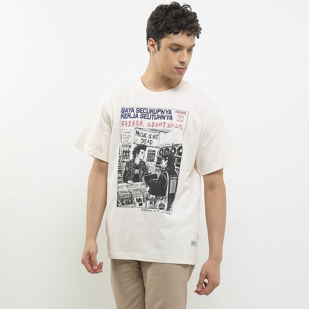 Cardinal T-Shirt Oversize Pria E0007P08D