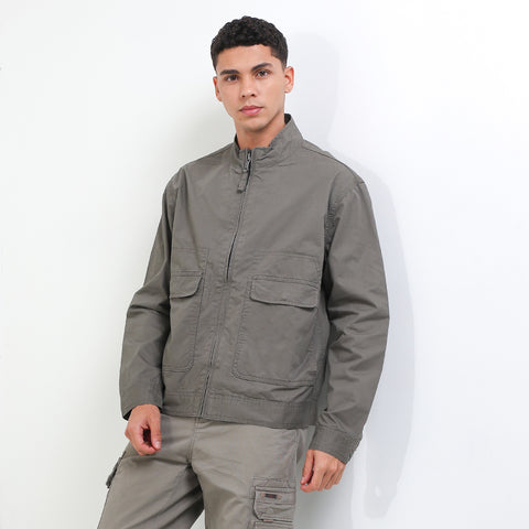 Cardinal Jaket Boxy Cropped Pria E0001J03G