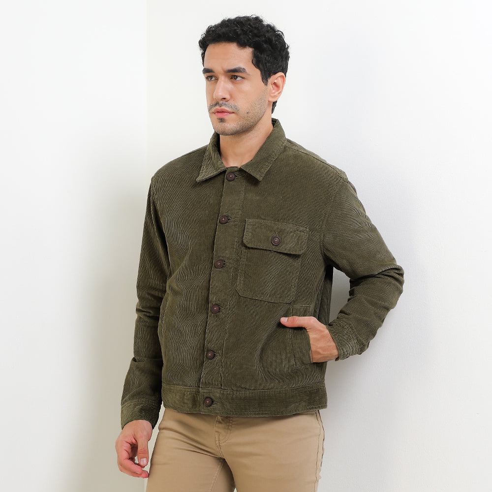 Cardinal Jaket Boxy Cropped Pria E0003J03B