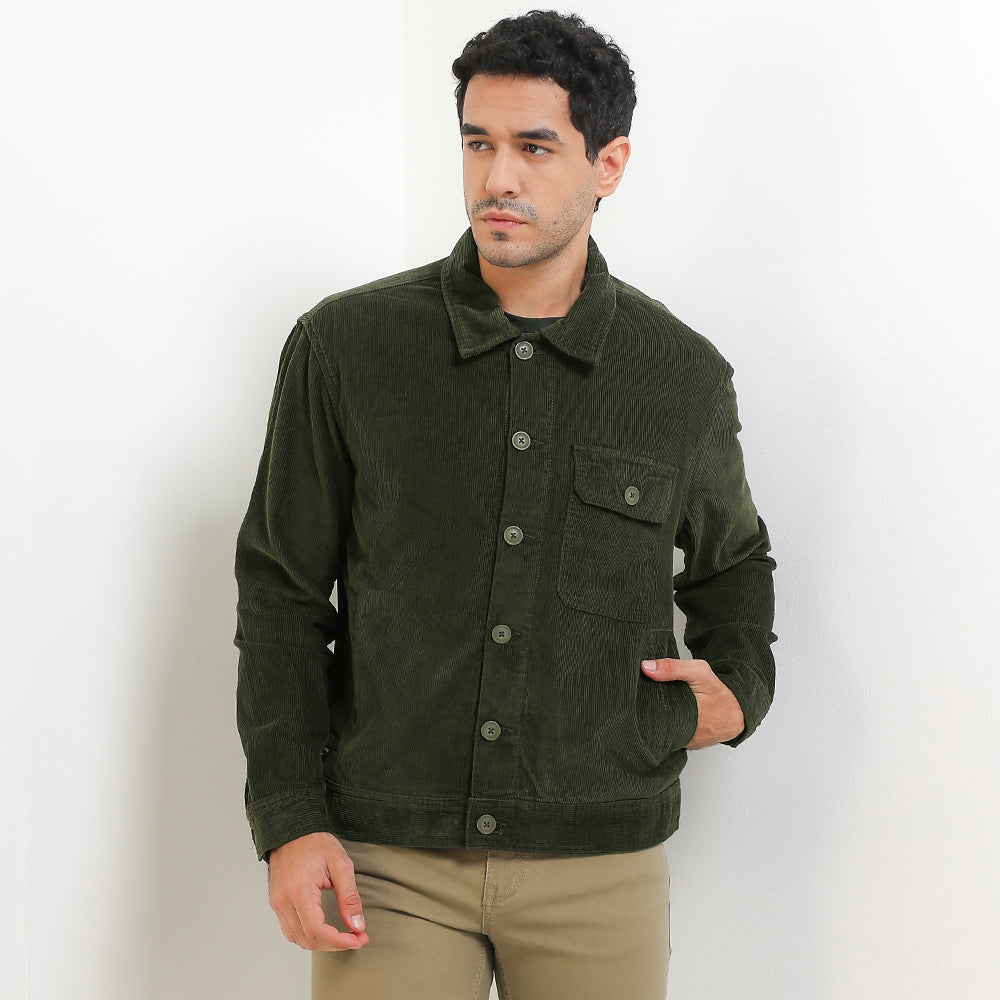 Cardinal Jaket Boxy Cropped Pria E0004J06F