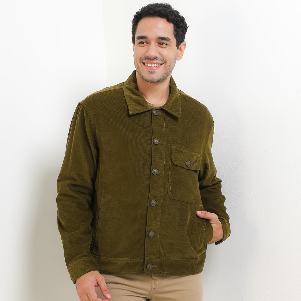 Cardinal Jaket Boxy Cropped Pria E0006J03B