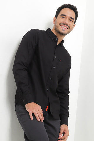 Cardinal Kemeja Lengan Panjang Slim Fit Pria E0157J01D