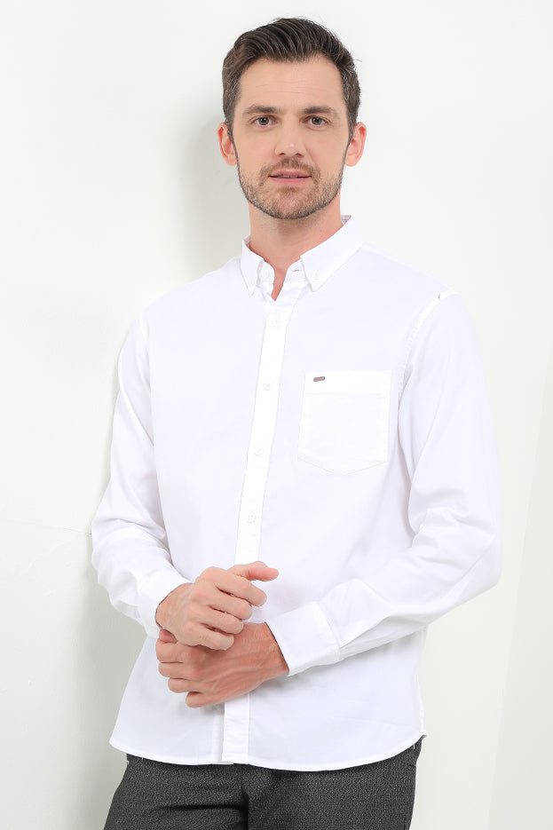 Cardinal Kemeja Lengan Panjang Slim Fit Pria E0158J08A