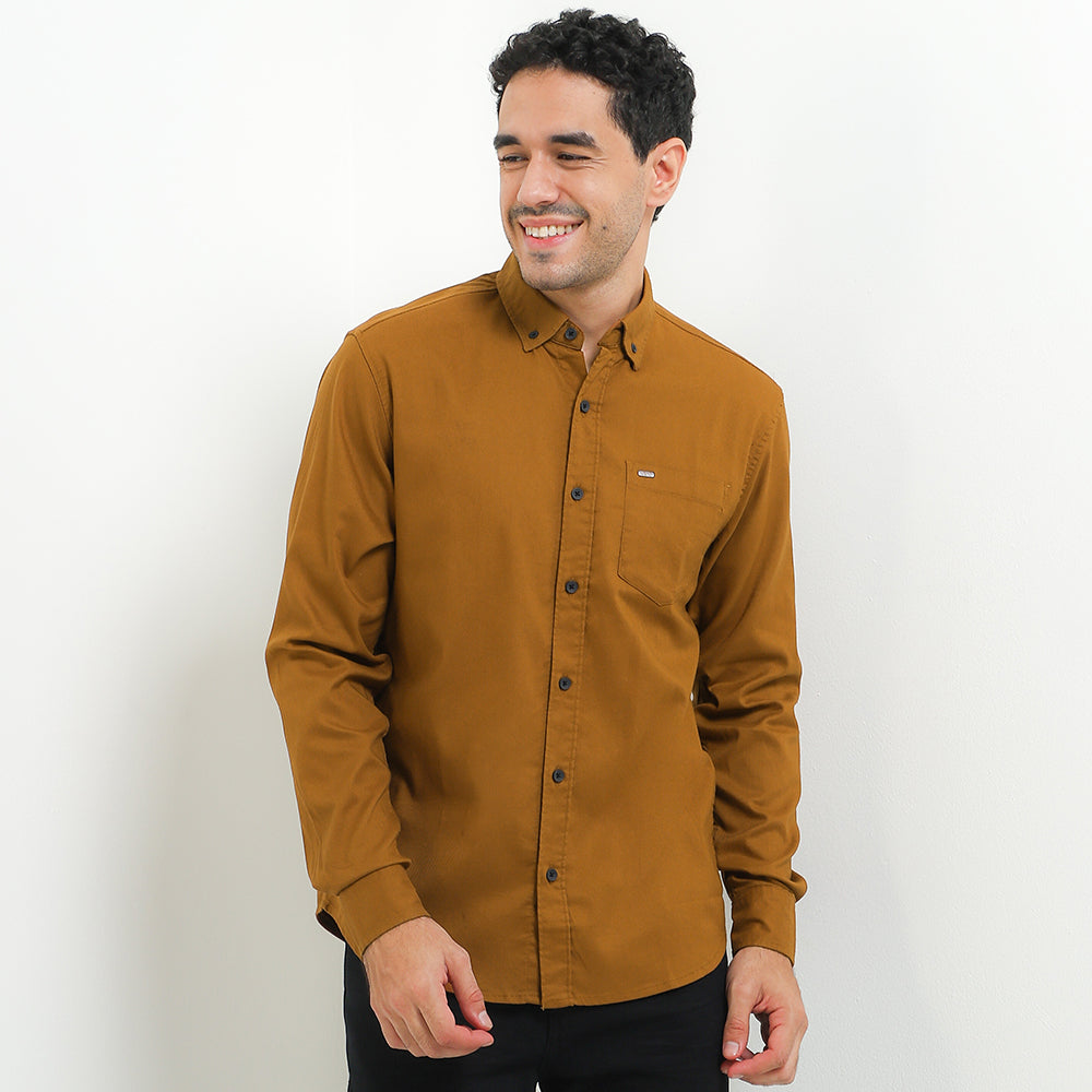 Cardinal Kemeja Lengan Panjang Slim Fit Pria E0160J03B