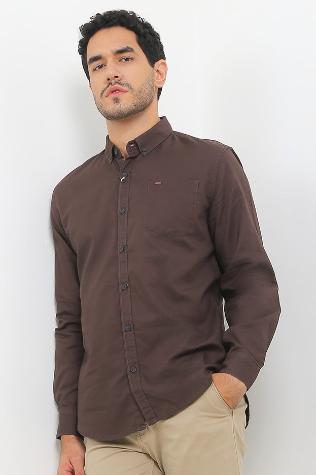 Cardinal Kemeja Lengan Panjang Slim Fit Pria E0168J03C