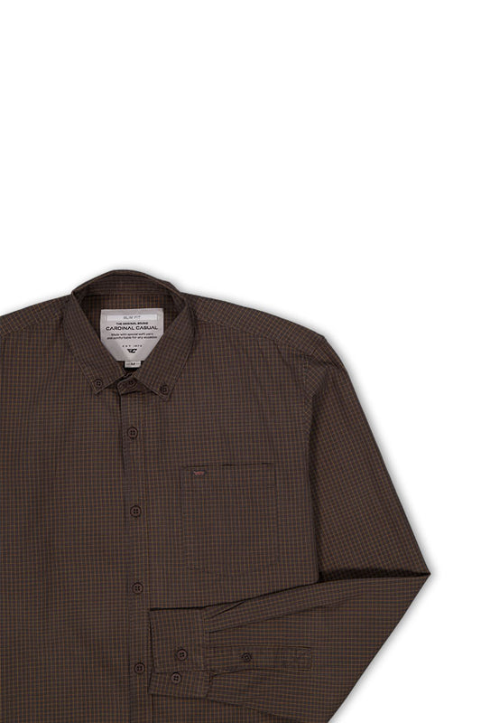 Cardinal Kemeja Lengan Panjang Slim Fit Pria E0175J03F