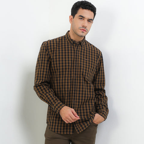 Cardinal Kemeja Lengan Panjang Slim Fit Pria E0181J03B