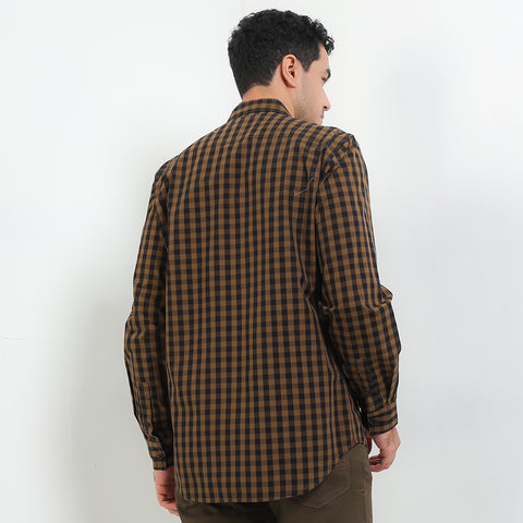 Cardinal Kemeja Lengan Panjang Slim Fit Pria E0181J03B