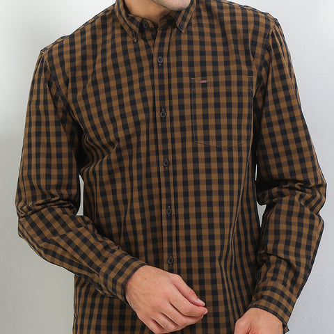 Cardinal Kemeja Lengan Panjang Slim Fit Pria E0181J03B