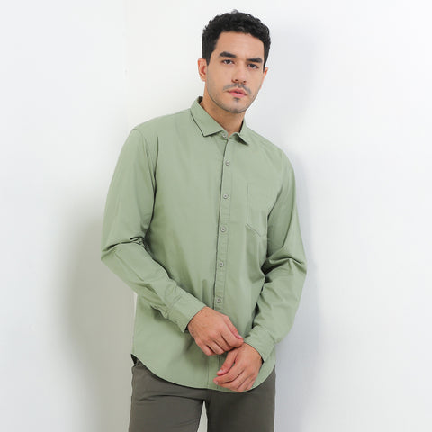 Cardinal Kemeja Lengan Panjang Slim Fit Pria E0183J06A