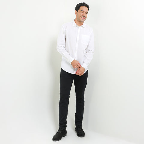 Cardinal Kemeja Lengan Panjang Slim Fit Pria E0186J08A