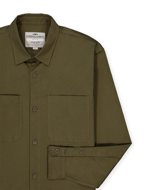 Cardinal Kemeja Lengan Panjang Overshirt Pria E0003J06E