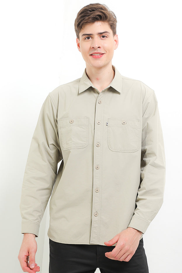 Cardinal Kemeja Lengan Panjang Overshirt Pria E0008J04H