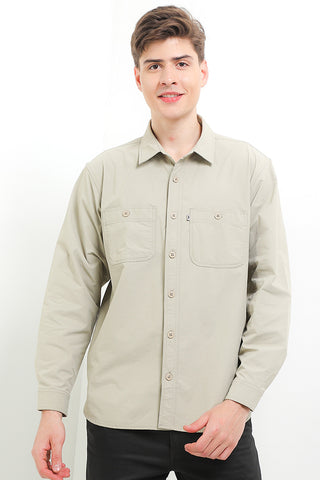 Cardinal Kemeja Lengan Panjang Overshirt Pria E0008J04H
